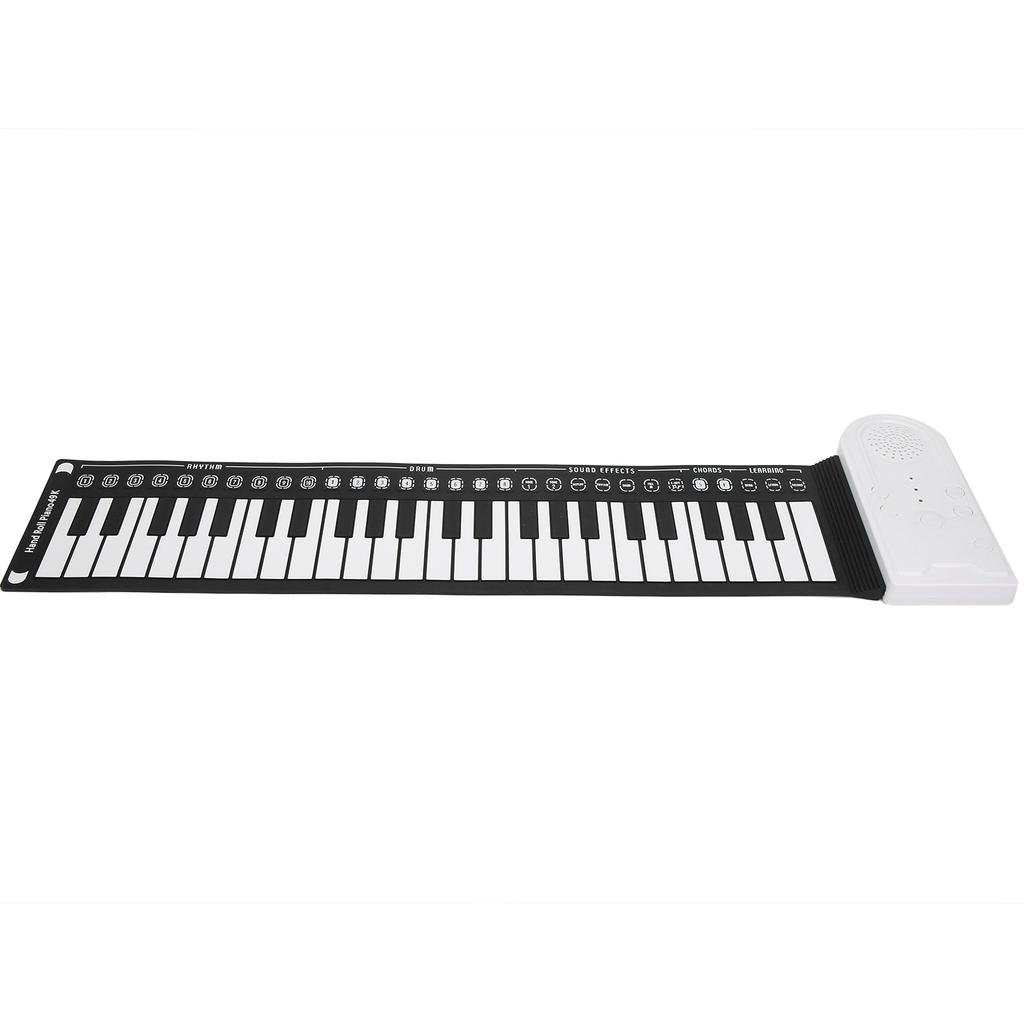 Electric Piano Keyboard 49 Keys Portable Folding USB Rechargeable Beginners Gifts