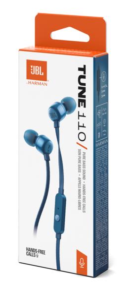 Słuchawki przewodowe jbl tune 110 niebieski
