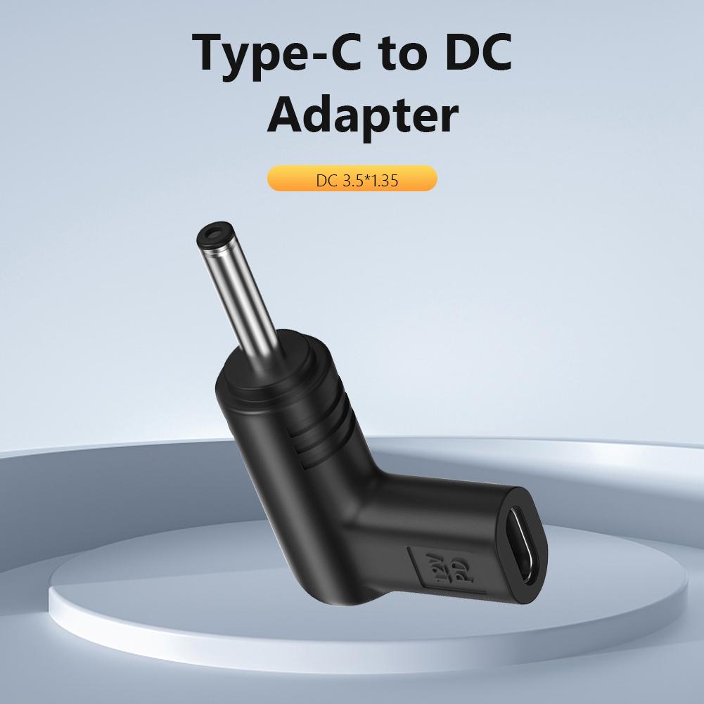 12V Plug Converter PVC USB Type C Female to DC Male Universal Type C USB-C to DC Power Adapter Multifunctional for Router Tablet