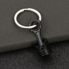 Car Accessories Piston Model Keyring Zinc Zinc Alloy Car Engine Piston Keychain Personality   Key Buckle