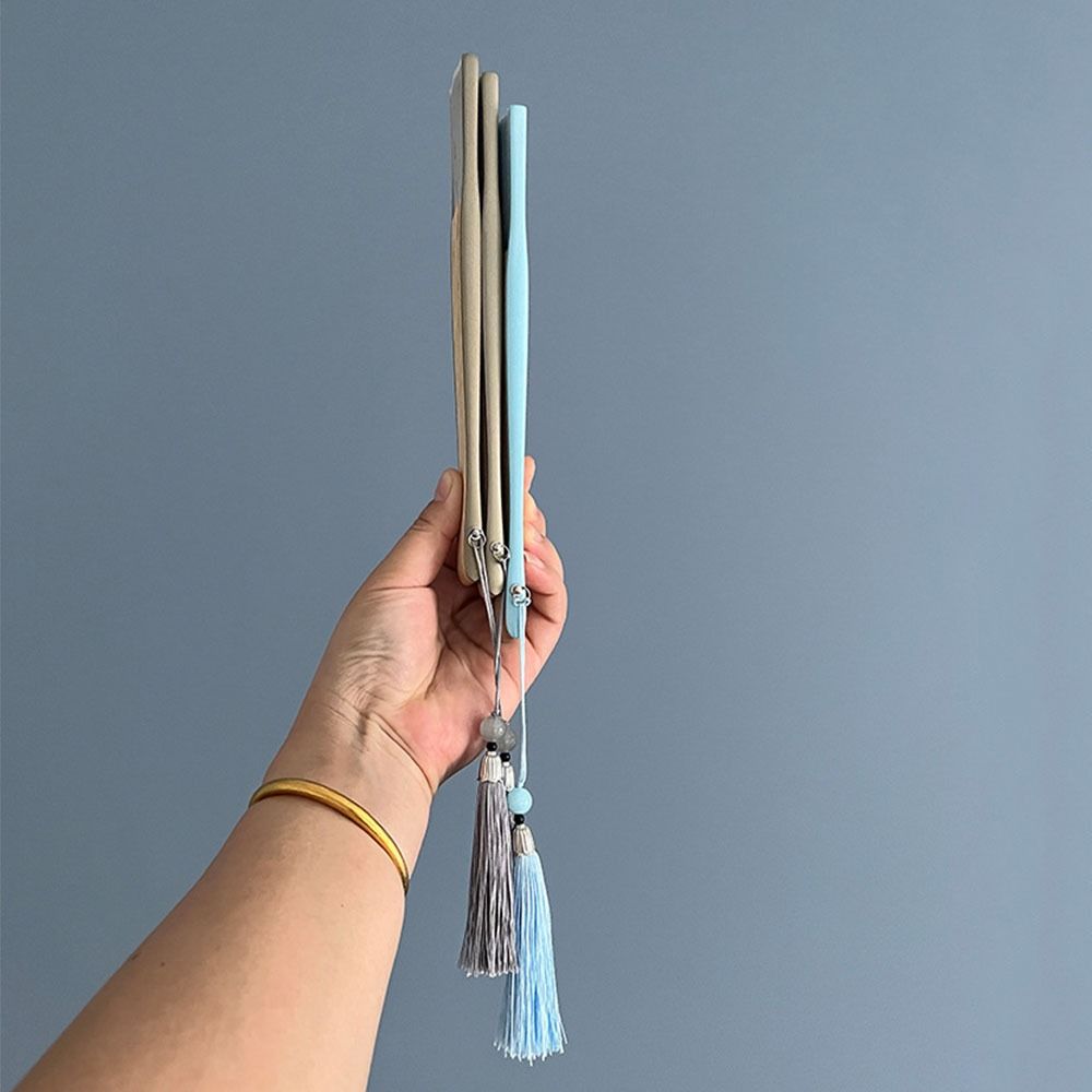 Chinese Style Folding Hand Fan Bamboo Frame Women's Dance Fan Retro Handheld  Fan  Home Use