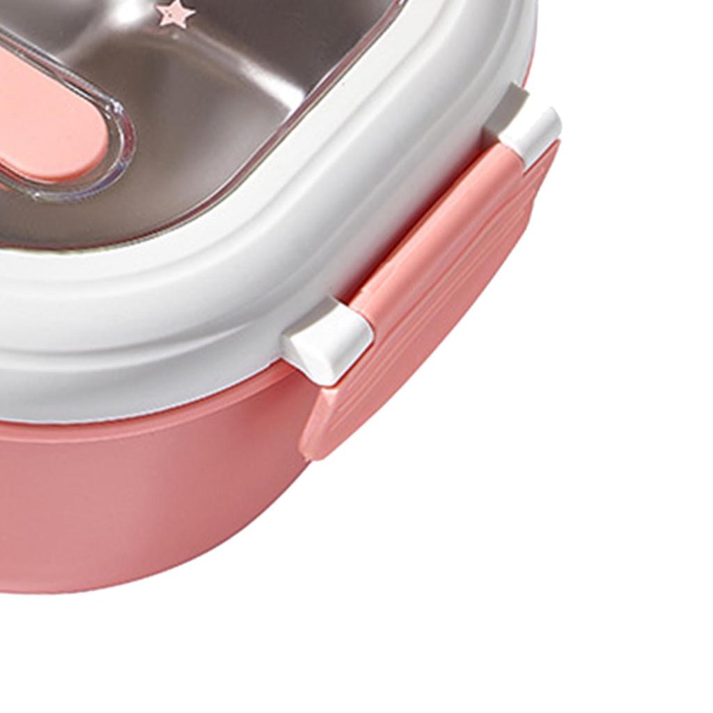 Bento Lunch Box Portable Safe Leakproof Divided Stainless Steel Thermal Lunch Box for Students School Office