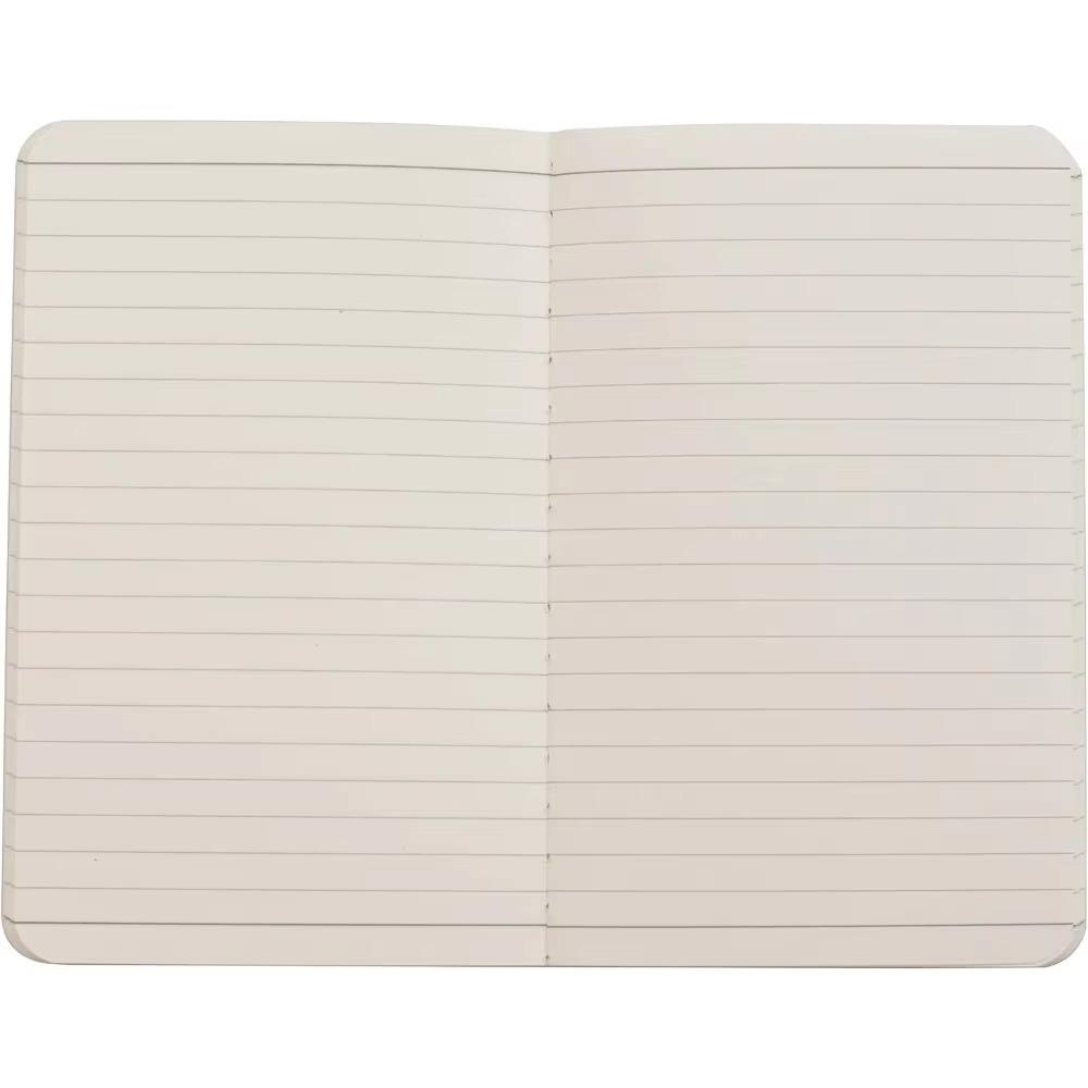 Набор карманных блокнотов из 6 штук - 3,5x5,5" блокноты-мини в мягкой обложке, 100 г/м², 60 линованных/пустых страниц для письма, путешествий и подарков (черный)