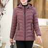 Winter Women Solid Print Pocket Hooded Button CardiganKnit Long Sleeve Long Coat