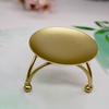 Non-Slip Geometric Round Candle Holder Shape Metal Candlestick Golden for Home Decoration