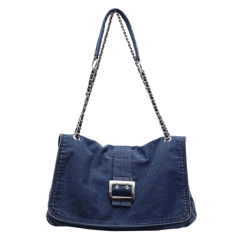 Женская сумка новая джинсовая модная цепочка портативная сумка-мессенджер на плечо подмышку