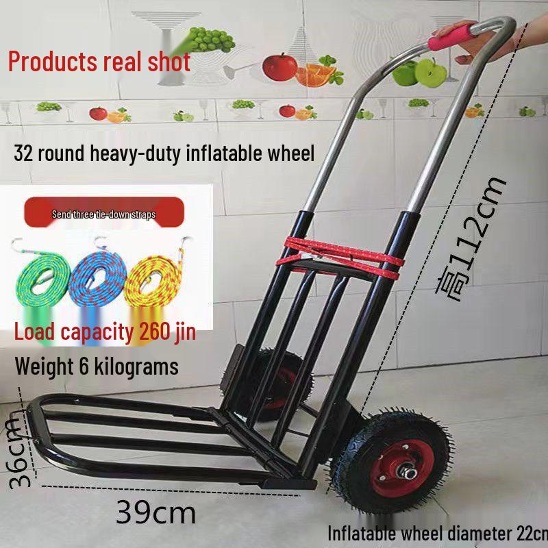 Heavy Duty Folding Stair Climbing Handcart - Portable Shopping and Luggage Cart