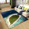 3D коврик с океаном, морской водой, пляжем, водным пейзажем, коврик для гостиной, спальни, дивана, коврик для двери, детский нескользящий напольный коврик