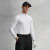 Fila Классическая Минималистичная Спортивная Тренировочная Футболка Гольф Удобная Универсальная с Длинным Рукавом Мужские топы Нефритово-Белая A11M615204FWT