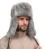 Ushanka Pilot Cap Wolf Gray [La Fascination] Men's