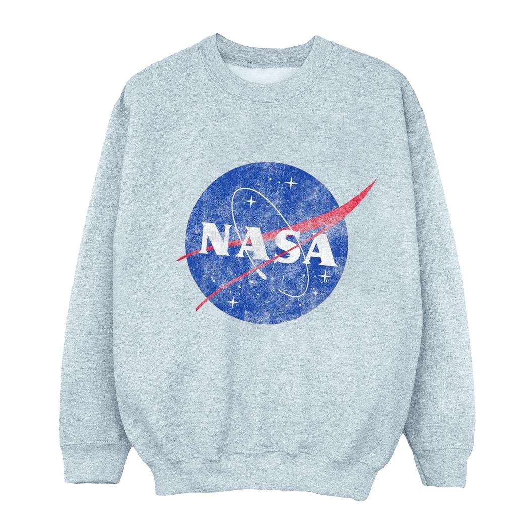 NASA Boys Classic Insignia Logo Distressed Sweatshirt