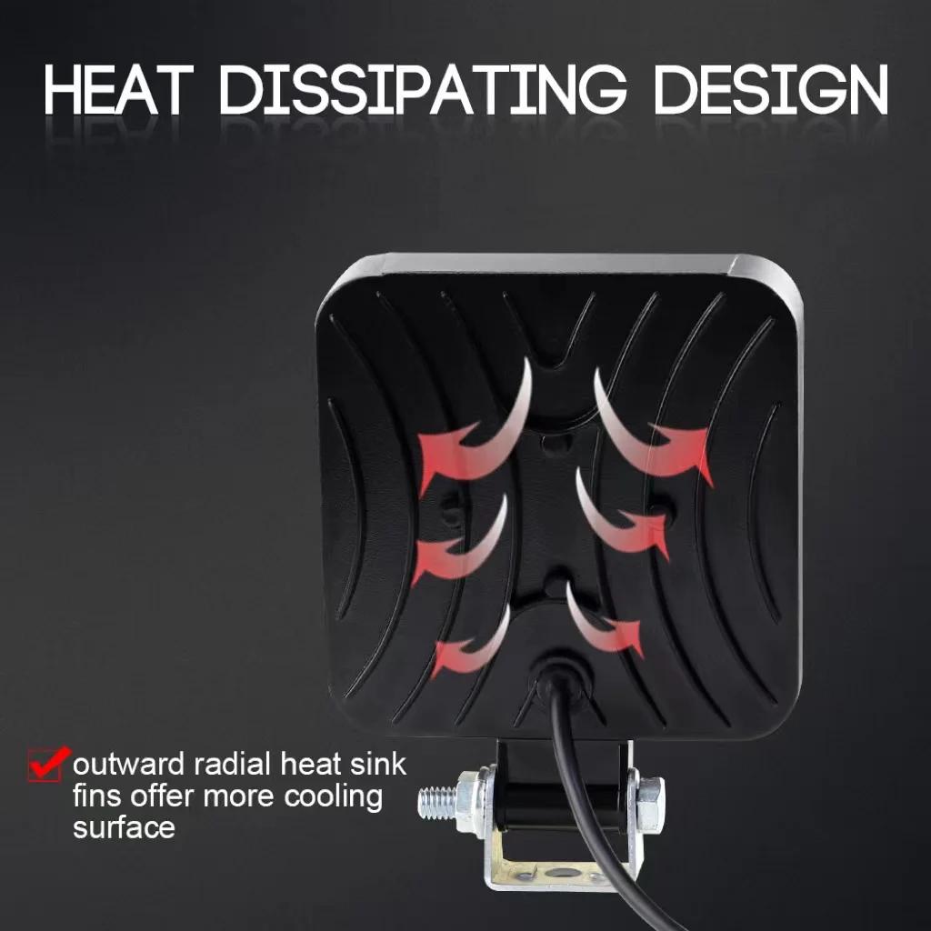 Светодиодная панель Worldmuma 12 В 24 В, 48 Вт, мини-светодиодная рабочая фара для внедорожников, внедорожников, джипов, квадроциклов, светодиодные фары Barra