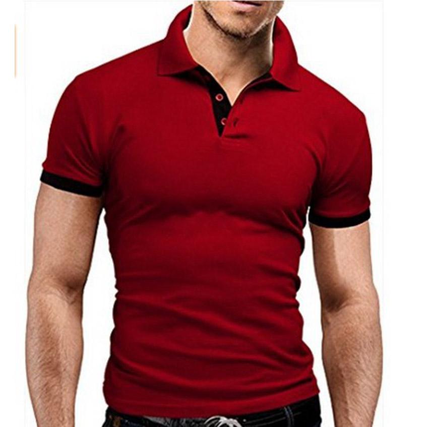 Мужская тонкая футболка больших размеров, повседневная футболка-поло с коротким рукавом, однотонный спортивный топ, мужские белые и черные футболки с лацканами