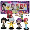 6pcs/Set Kpop Demon Hunters Action Figures Set Cartoon Drawings Rumi Mira Zoey PVC Decoration Toys Collection