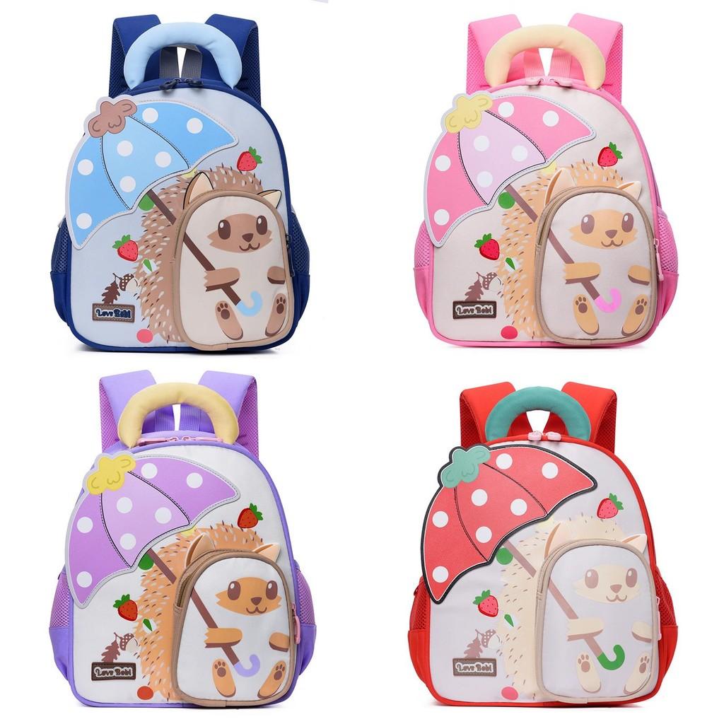 Eye-catching Cartoon Hedgehog Kids Backpack Lightweight And Fun Design For Boys Girls Preschool Use