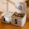 Контейнер для хранения корма для собак, ведро для сухого корма для кошек, коробка для корма для собак с крышкой, влагостойкая, защищенная от насекомых, герметичная банка для риса