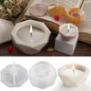 Cement Gypsum Storage Tank Mould DIY Crystal Drop Glue Mold Octagonal Triangular Cut Diamond Shaped Candle Cup Silicone Molds