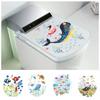 Commode Ornament Home Decor Bathroom Cartoon Fish Sea-lives Decals Toilet Stickers Underwater World
