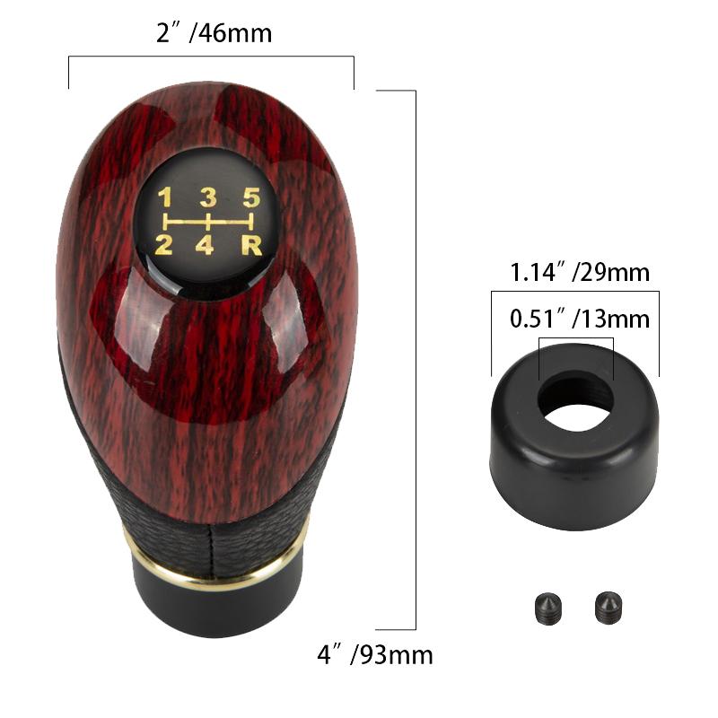 Ручка переключения передач из АБС-пластика, рычаг переключения передач, карбоновый/деревянный 5-скоростной автомобильный рычаг переключения передач, универсальный рычаг