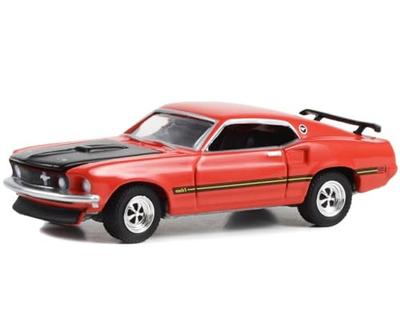 Greenlight Масштаб 1/64 Ford Mustang Fastback 1969 Красный Металлическая Модель Автомобиля [Параллельный Импорт]
