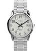 Часы Timex Men's Easy Reader, серебристый тон/серебристый тон/белый/35 мм. , 35 мм, легко читаемые часы.