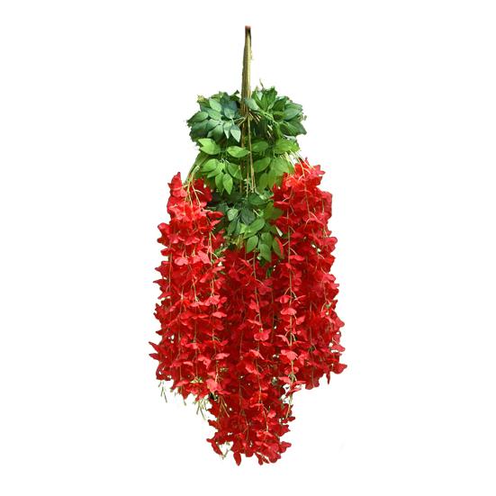 Искусственная глициния, лоза, для помещений и улицы, настенное подвесное украшение, гирлянда из искусственных шелковых цветов, для дома, свадьбы, вечеринки, фестиваля, имитация цветочного декора