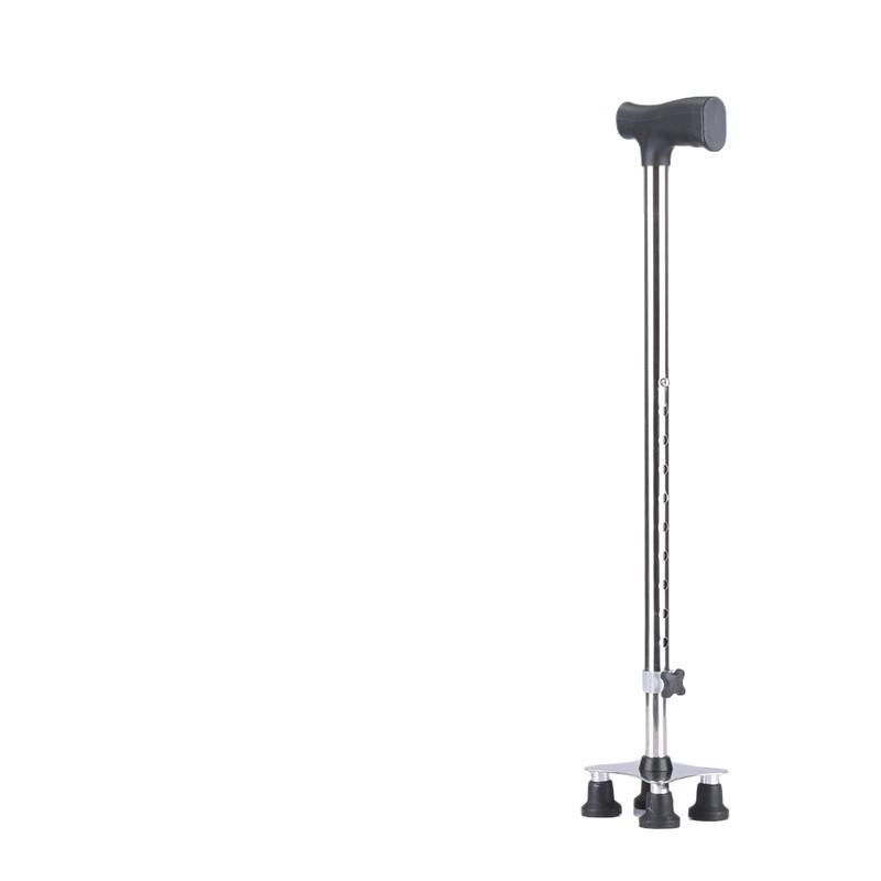 Противоскользящая телескопическая трость-ходунки из нержавеющей стали для людей с ограниченными возможностями - Легкая и прочная
