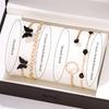 9pcs Women's Zircon Set, Luxury Ladies Fashion Casual Butterfly Bracelets, Necklace, Earrings, Ring Zircon Set, Suitable for D