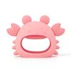 Розово-голубой детский прорезыватель для десен, мультяшный краб, детская соска-пустышка, новая игрушка-прорезыватель для новорожденного младенца