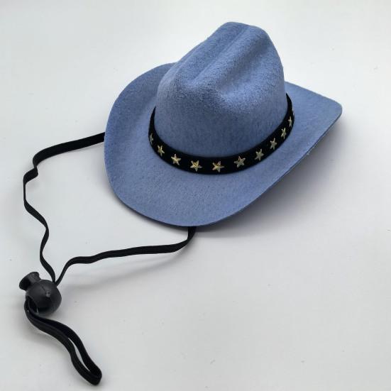 Pet Cowboy Hat Adjustable Dog Cosplay Cap Halloween Christmas Costume Accessory for Dogs Cats Dress Up Party Decoration