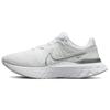 Новые женские кроссовки React Infinity Run Flyknit 3 Белые/Металлик серебристый DD3024-101