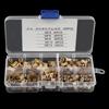 150Pcs M5 Brass Cylinder Knurled Nuts Threaded Insert Nuts Embedded Nuts Assortment Kit
