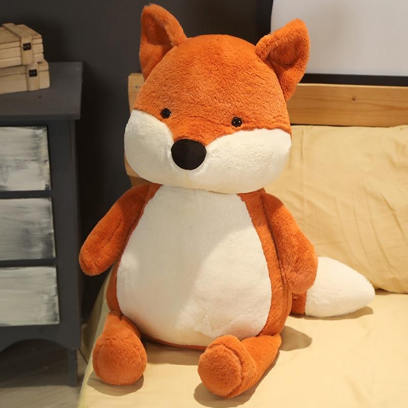 35 -90cm Soft Fluffy Fox Plush Toy Cute Cartoon Animal Fox Stuffed Doll Girls Lover Valentine 'S Gift Kawaii Sofa Decor Pillows