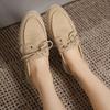 Soft Sole Large Size  Shoes Spring and Autumn Casual Doudou Shoes Lazy Shoes Non-slip Comfortable Single Shoes Versatile