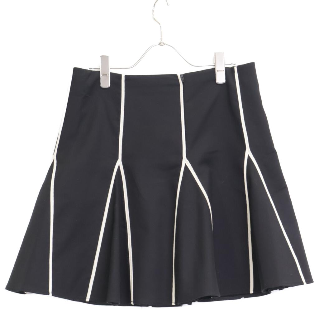 Red Valentino TR3RAD103M7 Черный x Белый Юбка до колена юбка 42 Черный БелыйБ/у