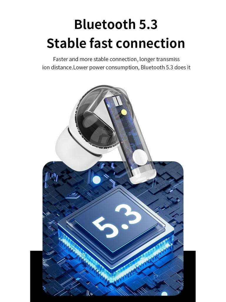Беспроводные наушники Bluetooth 5.3 TWS J20: Высококачественная гарнитура с сенсорным управлением, готовая к спорту, с двумя наушниками