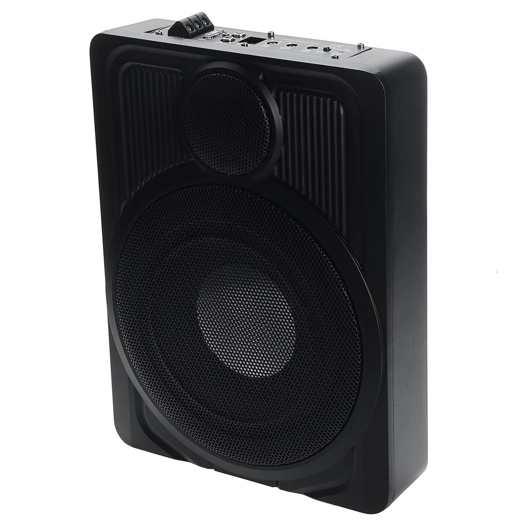 800W 25A Slim Under-Seat Super Car Subwoofer Powered Car Speaker Subwoofer Amplifier Speaker Audio Processor Music Player