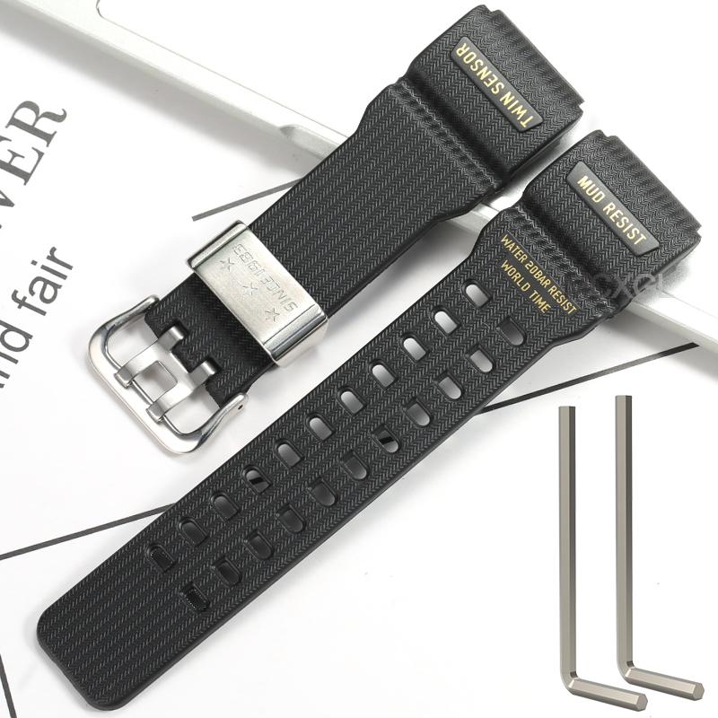 Запасной ремешок для часов из натуральной смолы, подходит для Casio G-Shock Master G Mudmaster GG-100 GWG-100 GSG-100, спортивный браслет