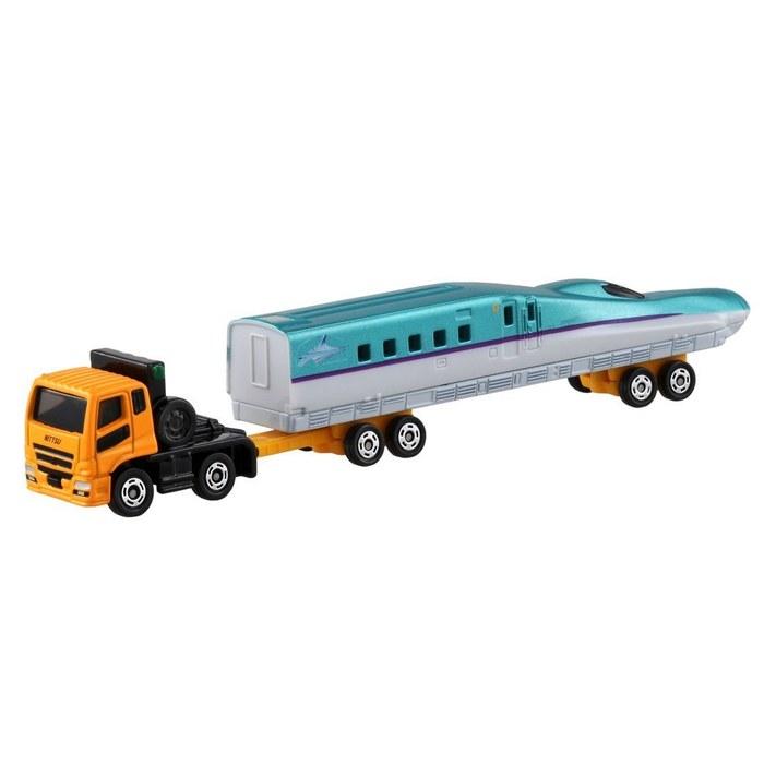 Takara Tomy Tomica Long Type No.122 Mitsubishi Fuso Super Great H5 Series Shinkansen Hayabusa Transport Vehicle