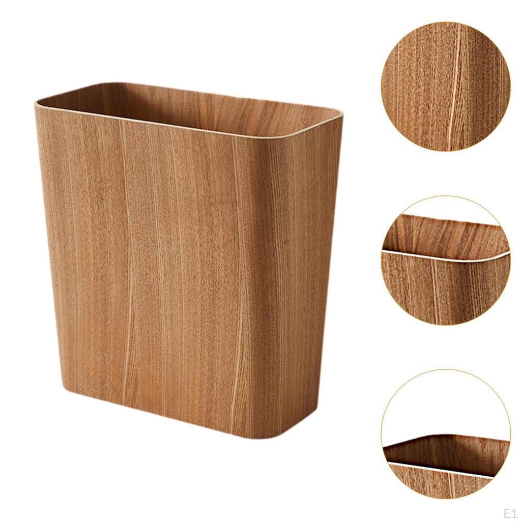 Узкий мусорный бак деревянный мусорный контейнер переносная мусорная корзина, деревенский ящик, деревянный открытый