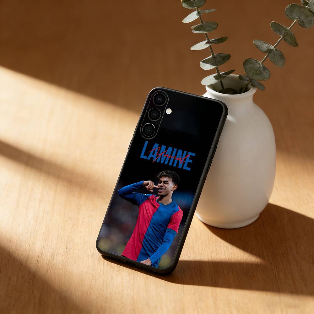 Чехол для телефона с изображением футболиста L-Lamine Y-Yamal 19 для Samsung Galaxy A20,21s,22,31,32,52,53,72,73,80,91, мягкий черный