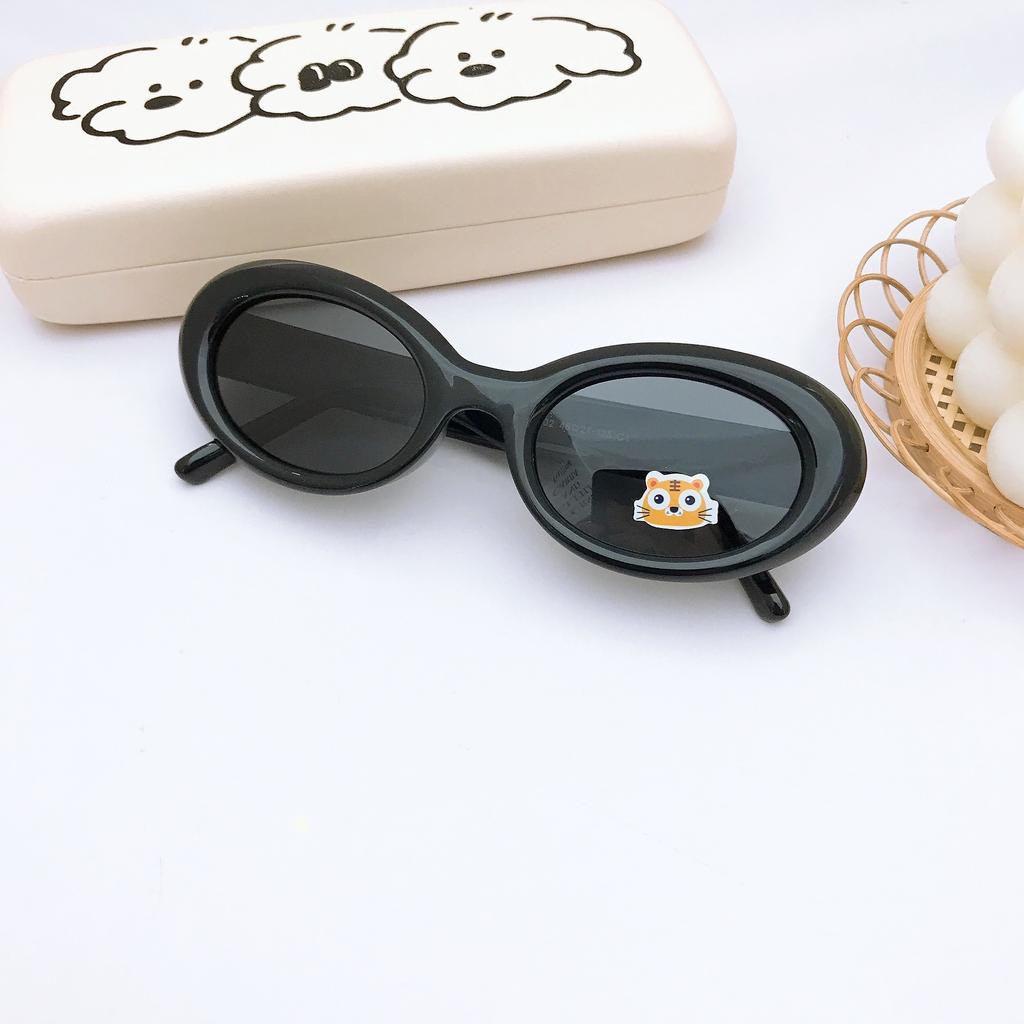 Stylish And Simple Oval Small Frame Children'S Sunglasses Baby Sunglasses Silicone Polarized Children Cute Girls Glasses Tide