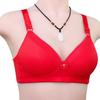 Breathable Lace Underwear for Women Simple and Comfortable Middle-aged and Elderly Bra Large Size Without Steel Ring Underwear for Women