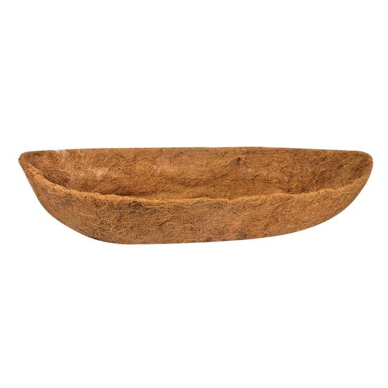 Trough Coco Liners for Planters Hanging Basket Coconut Fiber Liner Flower Basket Liner for Wall Planters Window Boxes Balcony