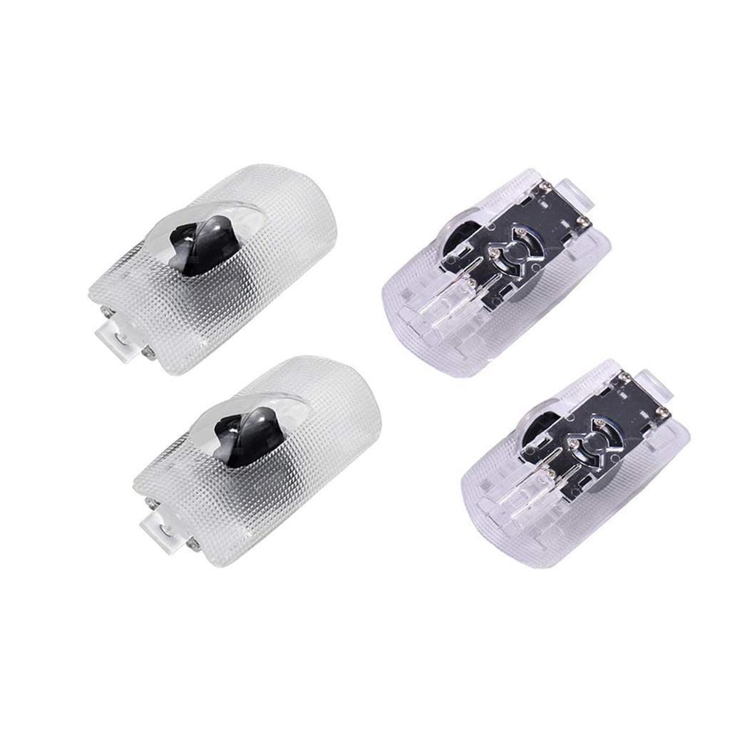 XZFLQ Светодиодная лампа-занавес на дверь, лазерный логотип, приветственная подсветка двери, подсветка салона, 4 шт.