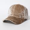 Trend Spring Golden Velvet Versatile Versatile Baseball Cap Cap Textured Thickened Casual Hat