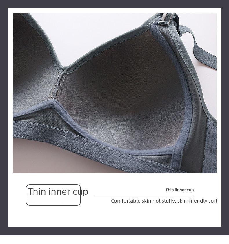 Cross-Border Smooth Push-Up Bra: Non-Magnetic, 3-Row Buckle Design for Middle-Aged & Elderly Moms