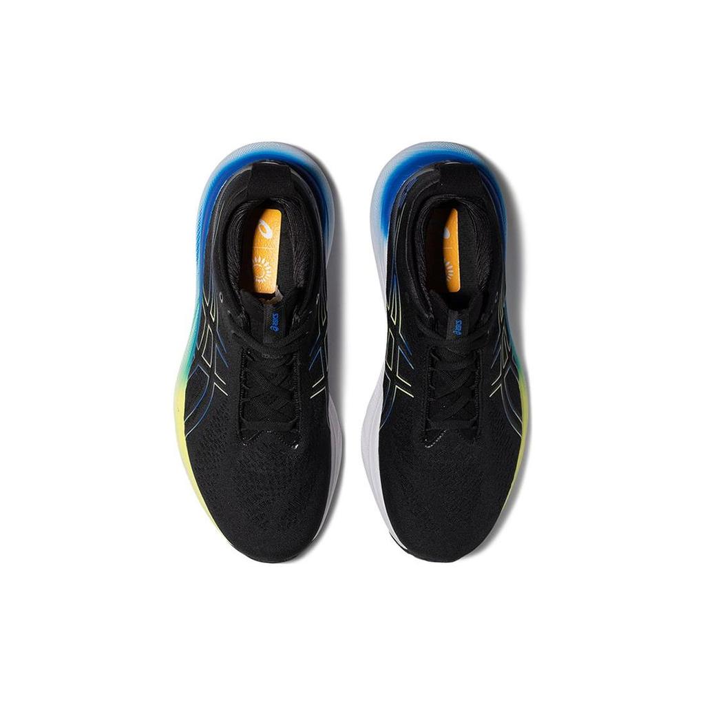 Asics Мужские кроссовки Gel Nimbus 25 4E Wide Black Glow Yellow 1011B618-004