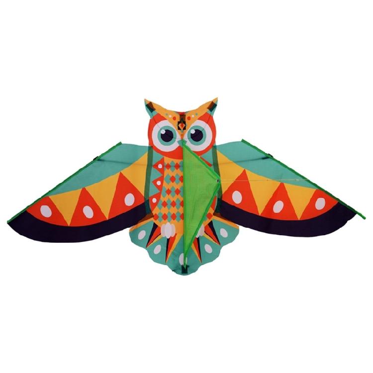 Owl Patterned Kites High Visibility Encourages Motor Skills Development Outdoor Exploration Gift