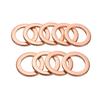 100-400PCS Copper Washer Gasket Nut And Bolt Set Flat Ring Seal Assortment Kit With Box M4/M5/M6/M8/M10/M12/M14 For Sump Plugs